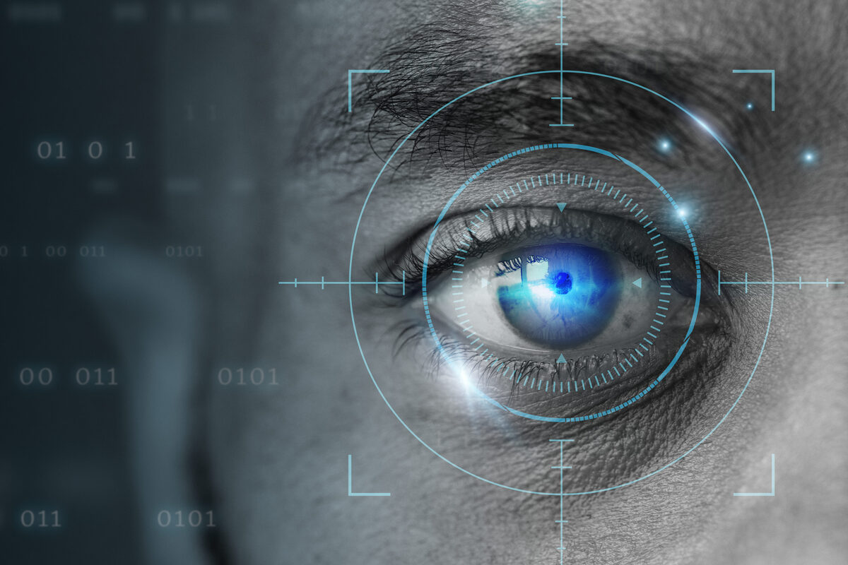 Representación tecnológica de una retina humana